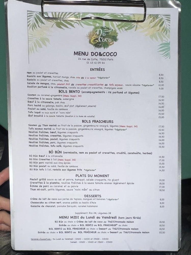 Restaurant Dô Et Coco - Menu Image 3